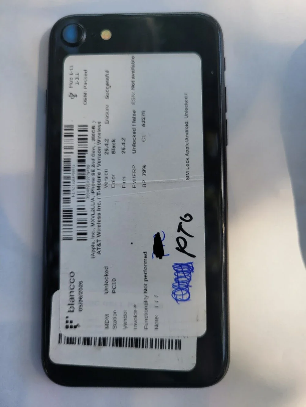 iPhone SE 2nd Gen 256 GB Black ***AJ***